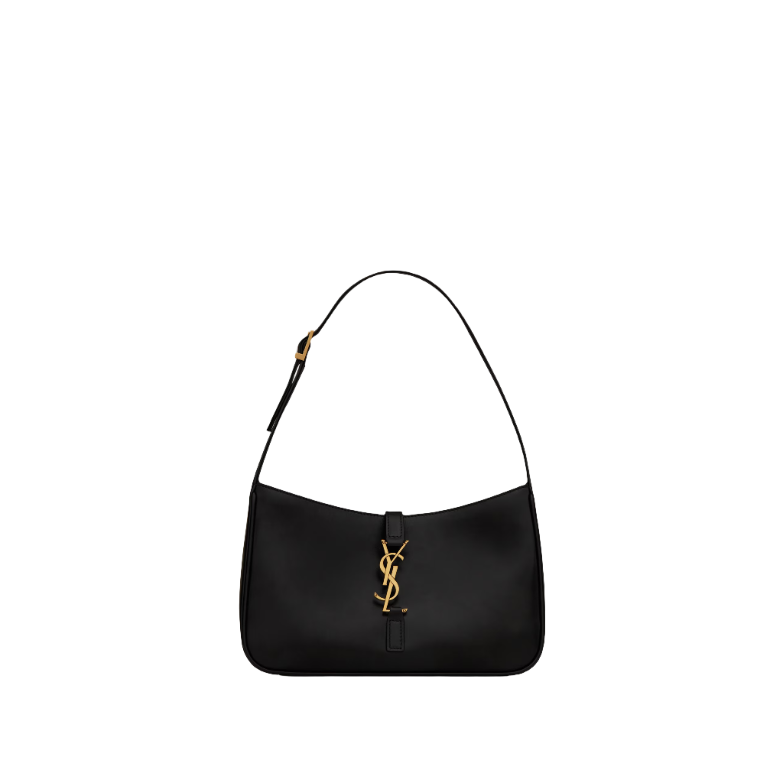 SAINT LAURENT YSL SMOOTH LEATHER BLACK