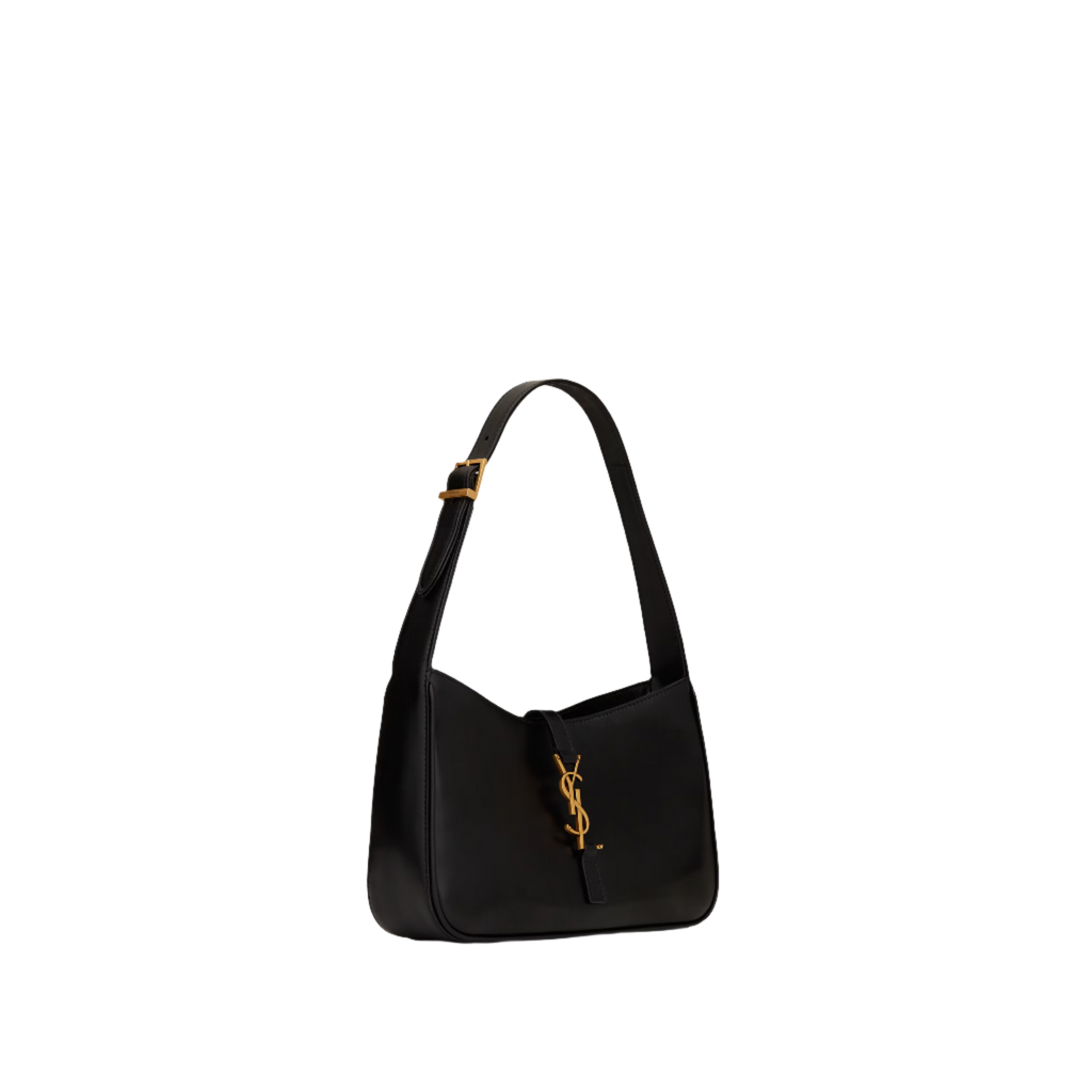 SAINT LAURENT YSL SMOOTH LEATHER BLACK