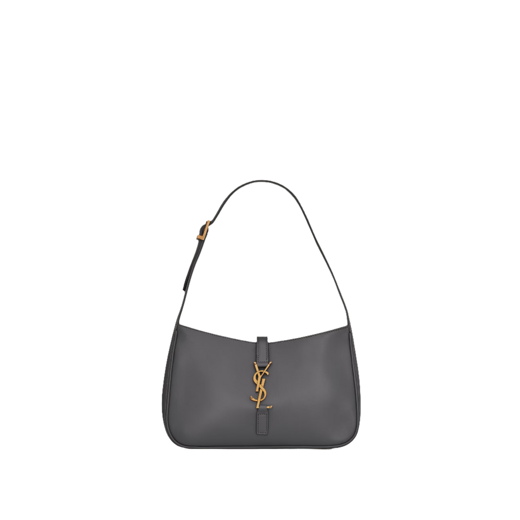 SAINT LAURENT YSL SMOOTH LEATHER GREY