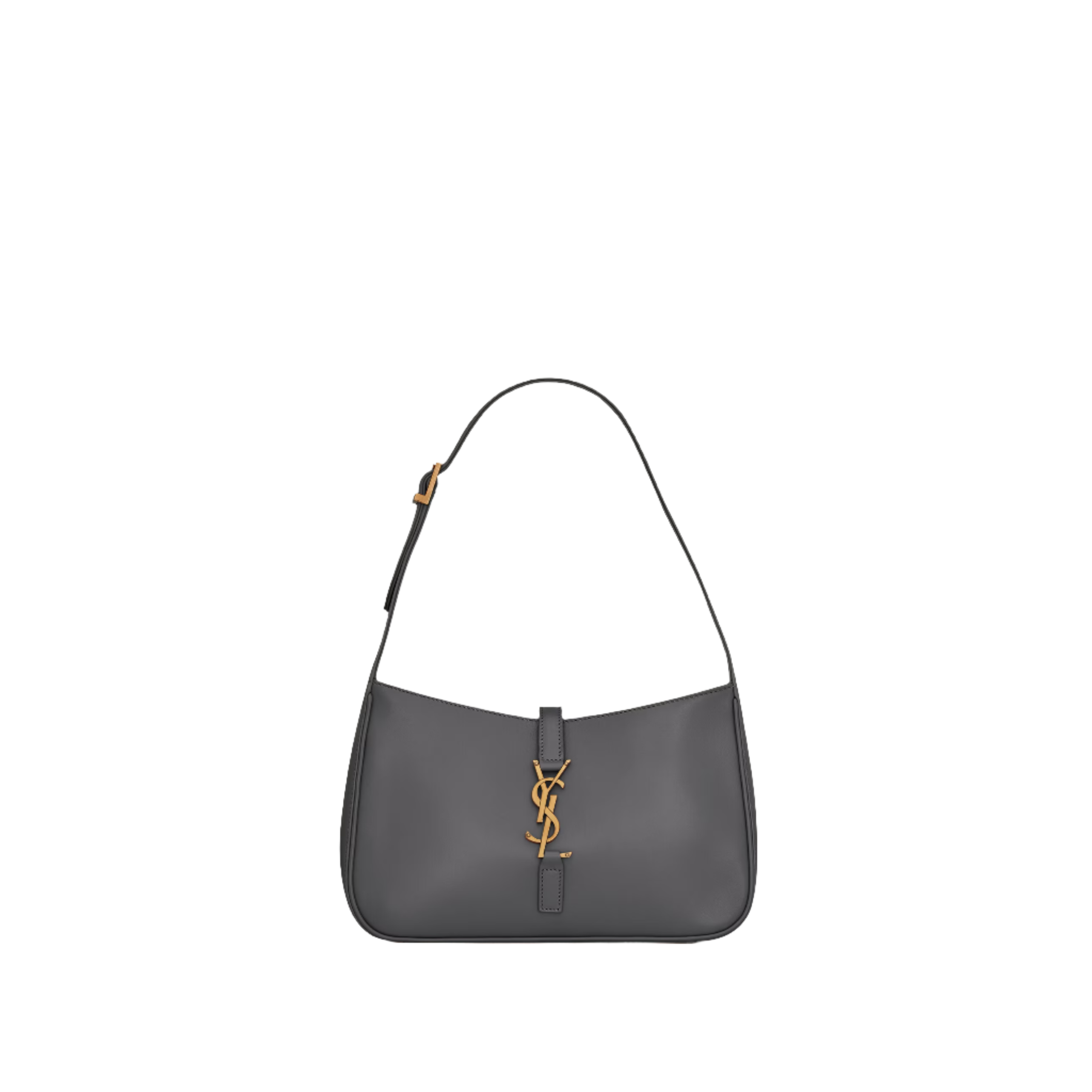 SAINT LAURENT YSL SMOOTH LEATHER GREY