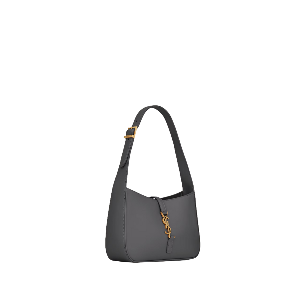 SAINT LAURENT YSL SMOOTH LEATHER GREY