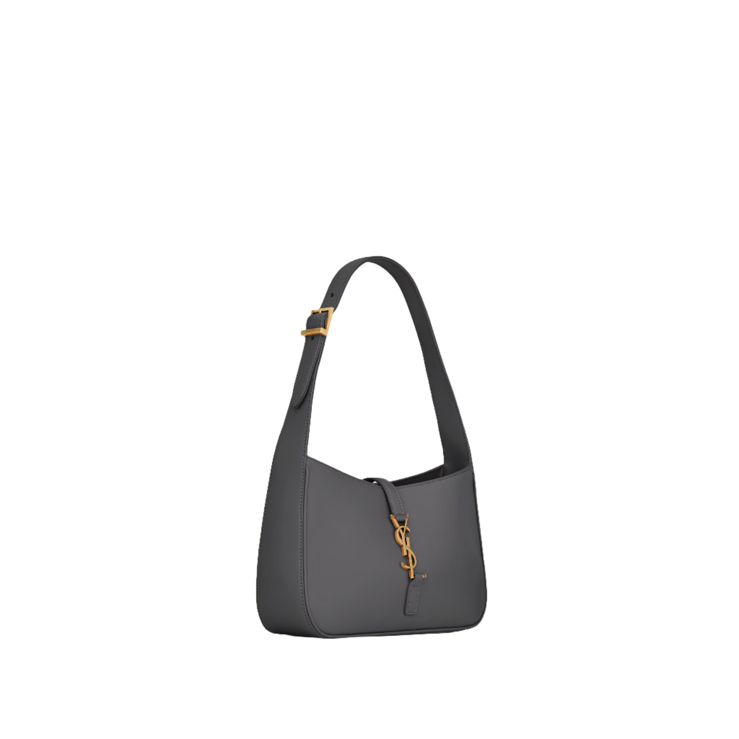 SAINT LAURENT YSL SMOOTH LEATHER GREY