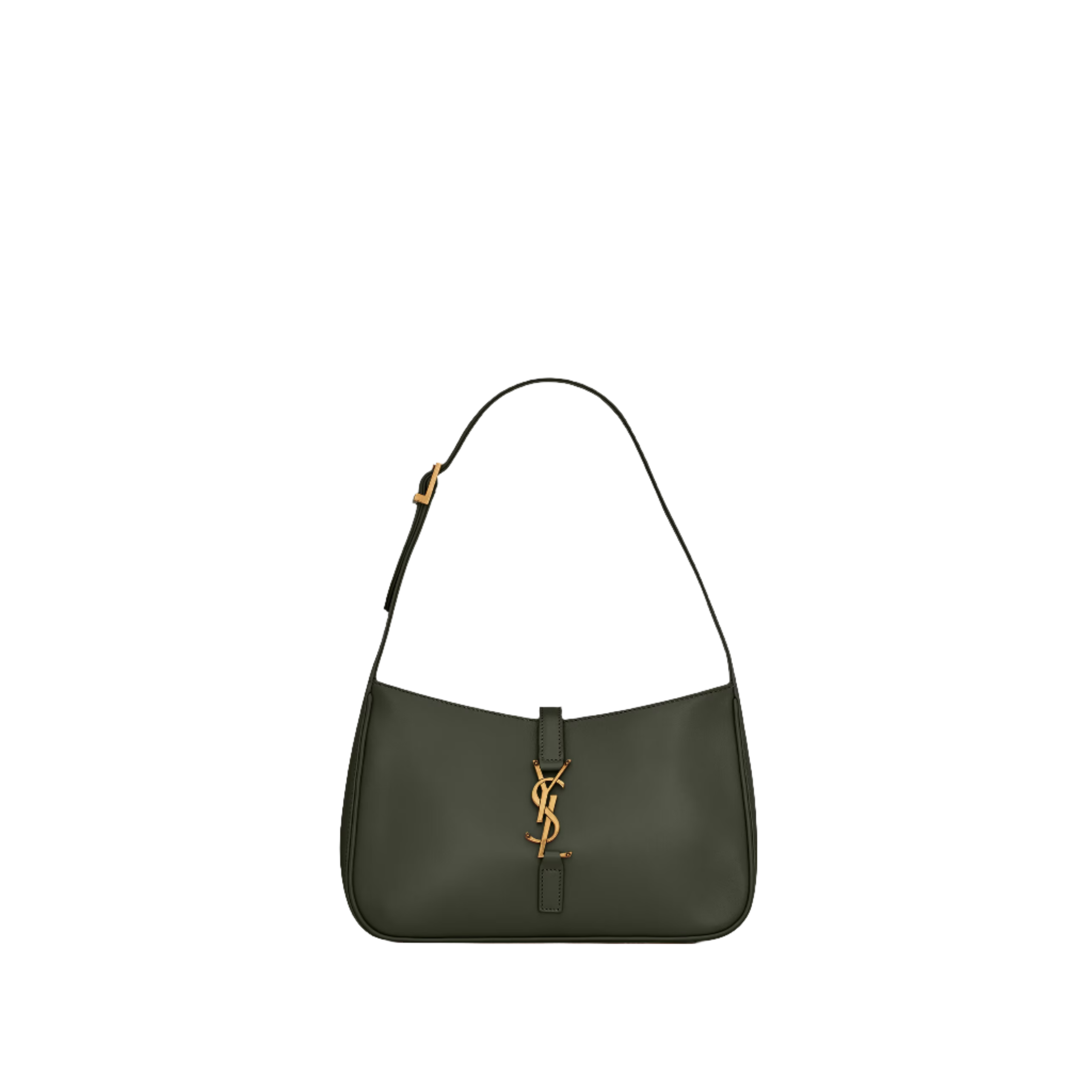 SAINT LAURENT YSL SMOOTH LEATHER ARMY GREEN