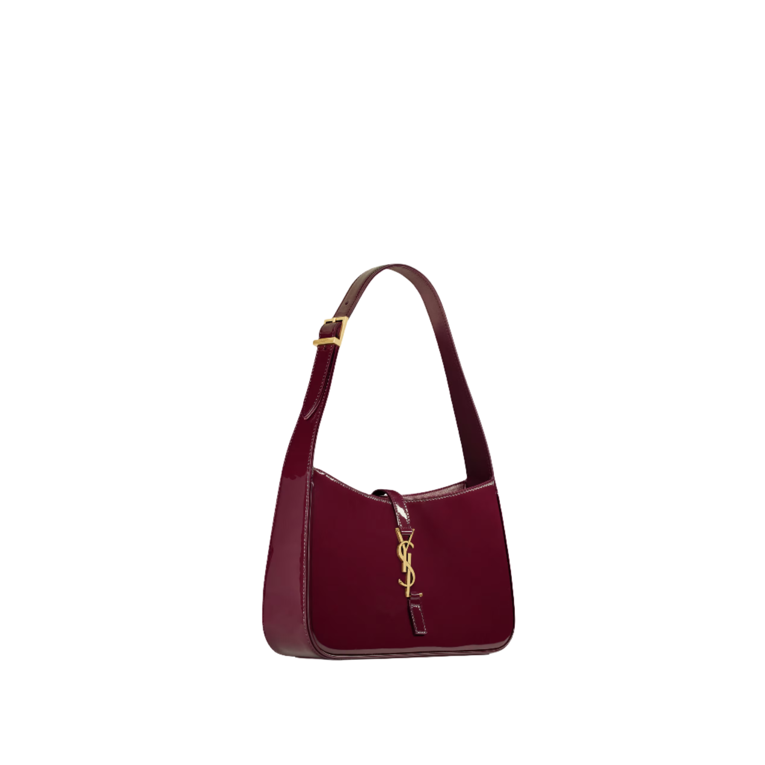 SAINT LAURENT YSL 7 IN PATENT LEATHER RED