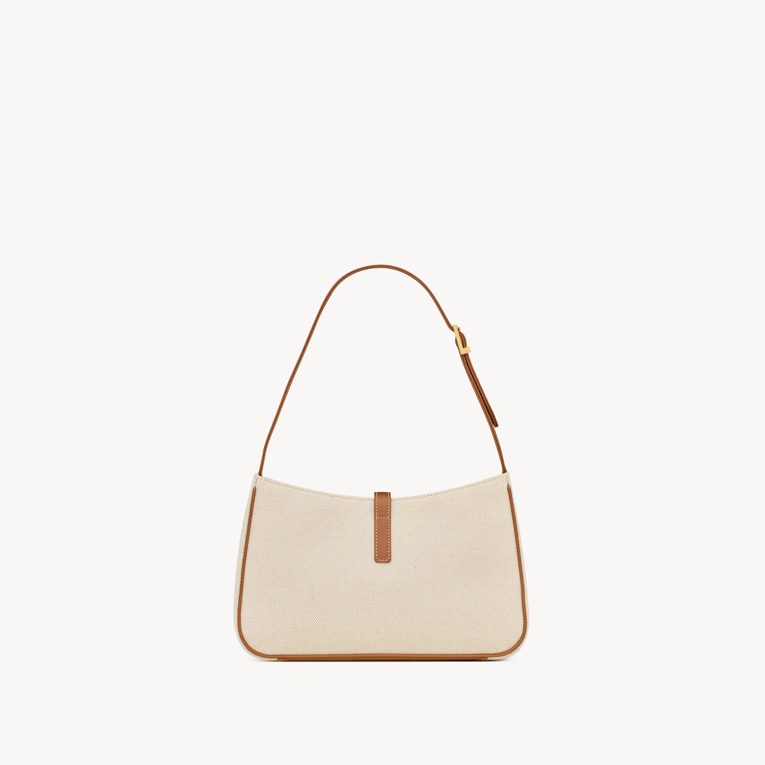 SAINT LAURENT YSL 7 IN CANVAS AND LEATHER