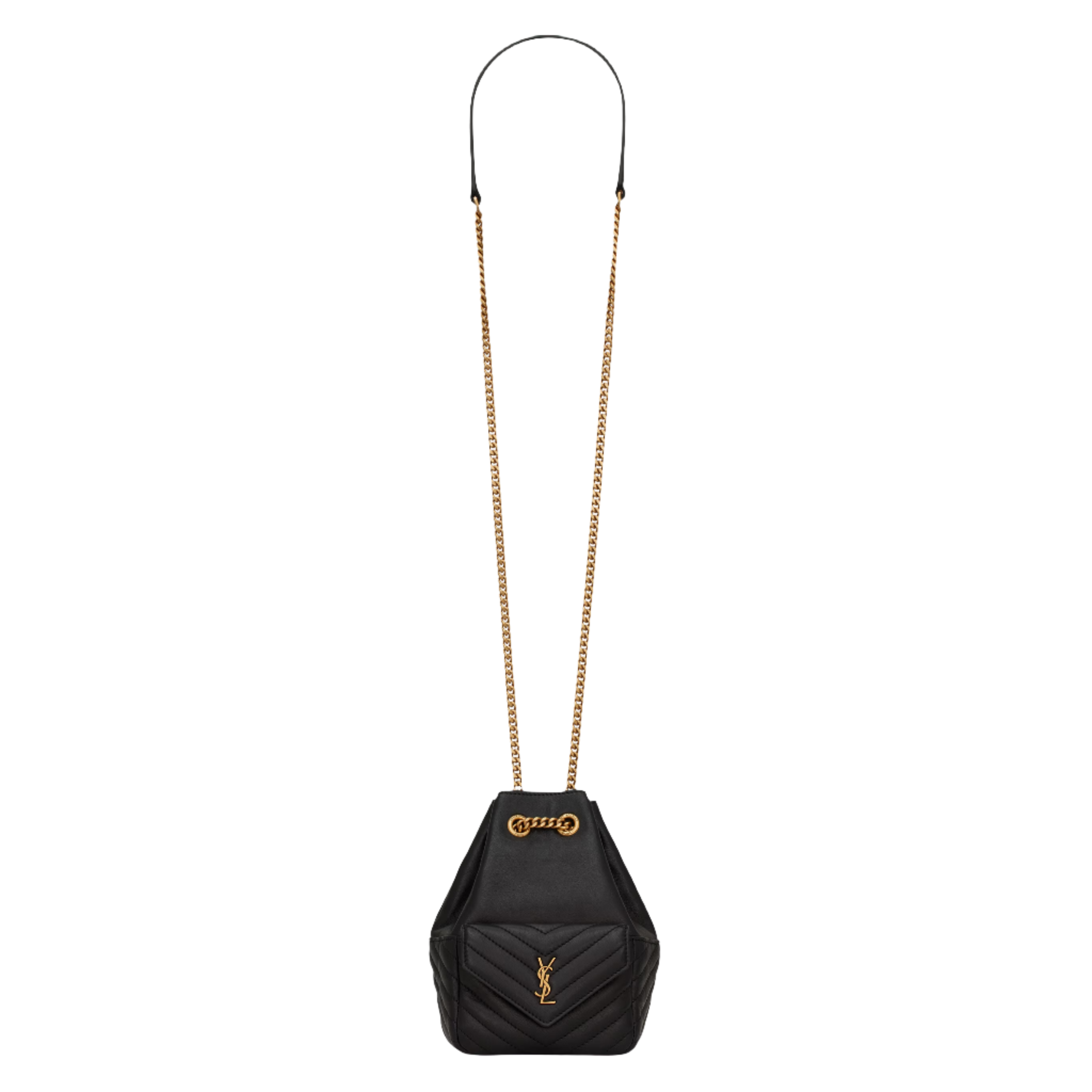 SAINT LAURENT YSL MINI JOE IN LAMBSKIN BLACK