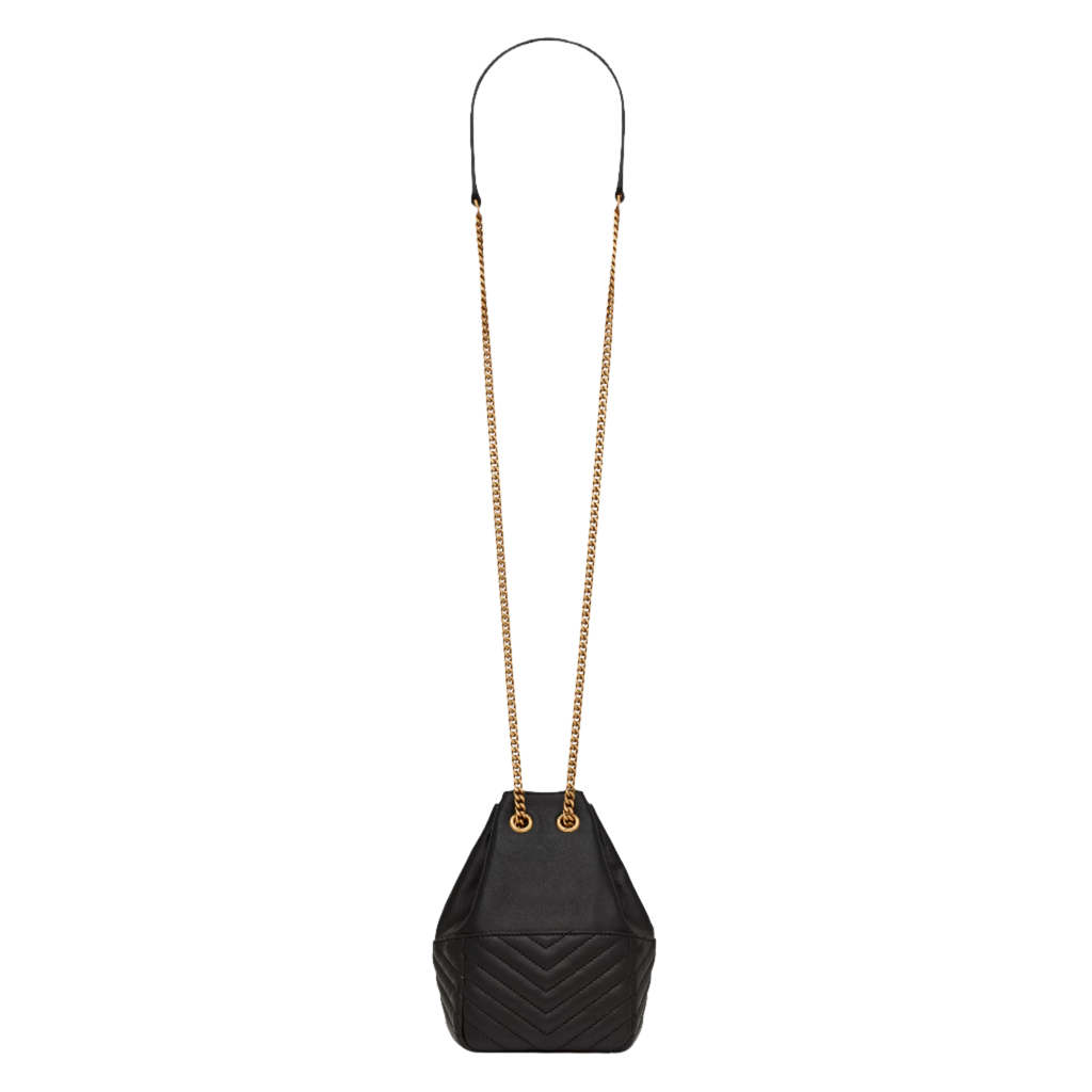 SAINT LAURENT YSL MINI JOE IN LAMBSKIN BLACK