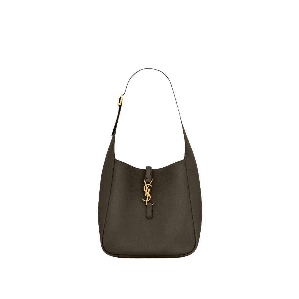 SAINT LAURENT YSL SUPPLE SMALL IN GRAINED LEATHER GREY