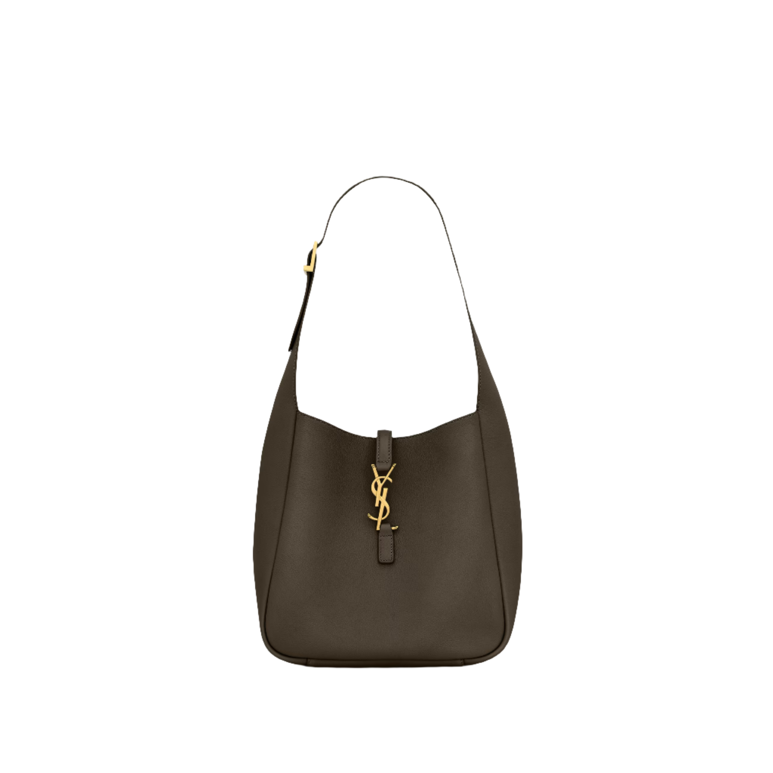 SAINT LAURENT YSL SUPPLE SMALL IN GRAINED LEATHER GREY