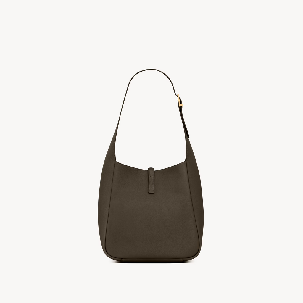 SAINT LAURENT YSL SUPPLE SMALL IN GRAINED LEATHER GREY