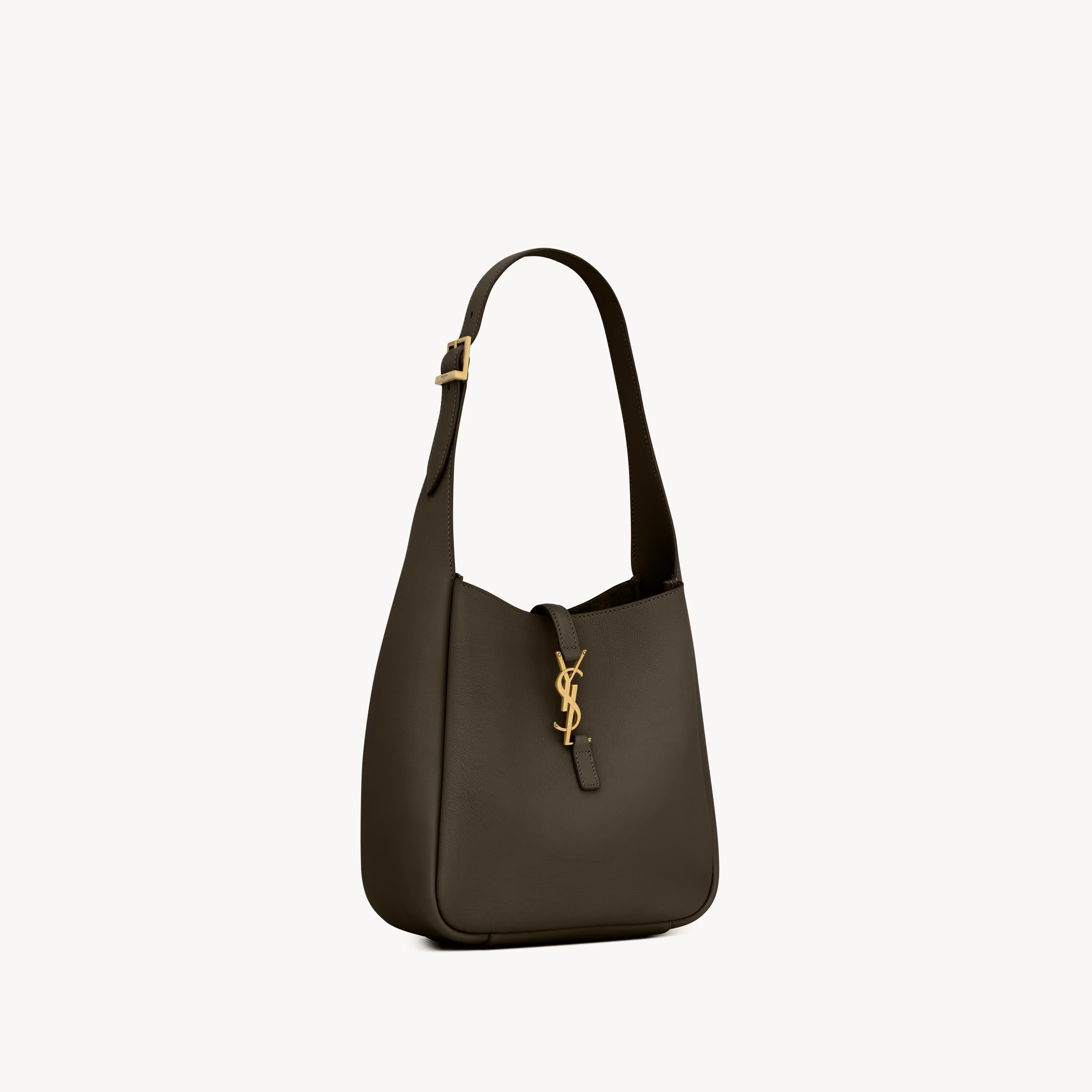 SAINT LAURENT YSL SUPPLE SMALL IN GRAINED LEATHER GREY