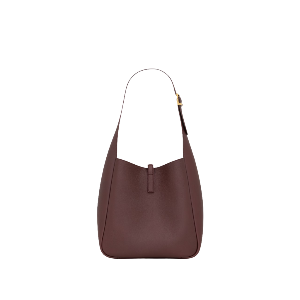SAINT LAURENT YSL SUPPLE SMALL IN GRAINED LEATHER BURGUNDY