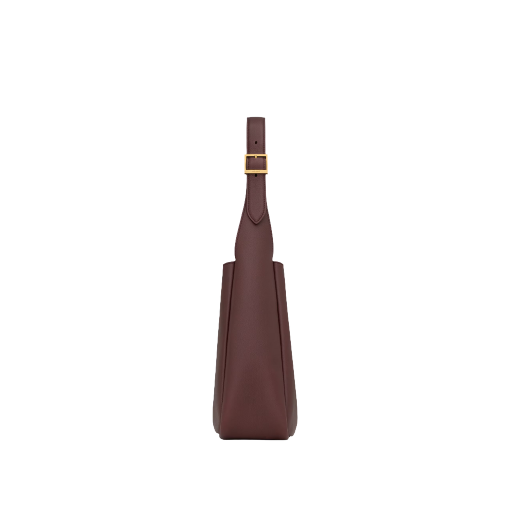 SAINT LAURENT YSL SUPPLE SMALL IN GRAINED LEATHER BURGUNDY