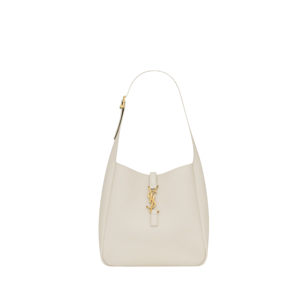 SAINT LAURENT YSL SUPPLE SMALL IN GRAINED LEATHER WHITE