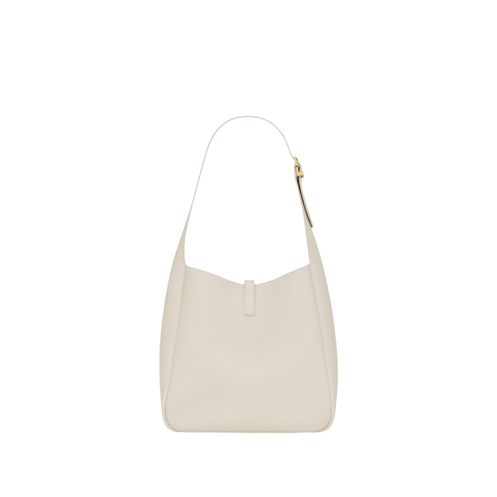 SAINT LAURENT YSL SUPPLE SMALL IN GRAINED LEATHER WHITE