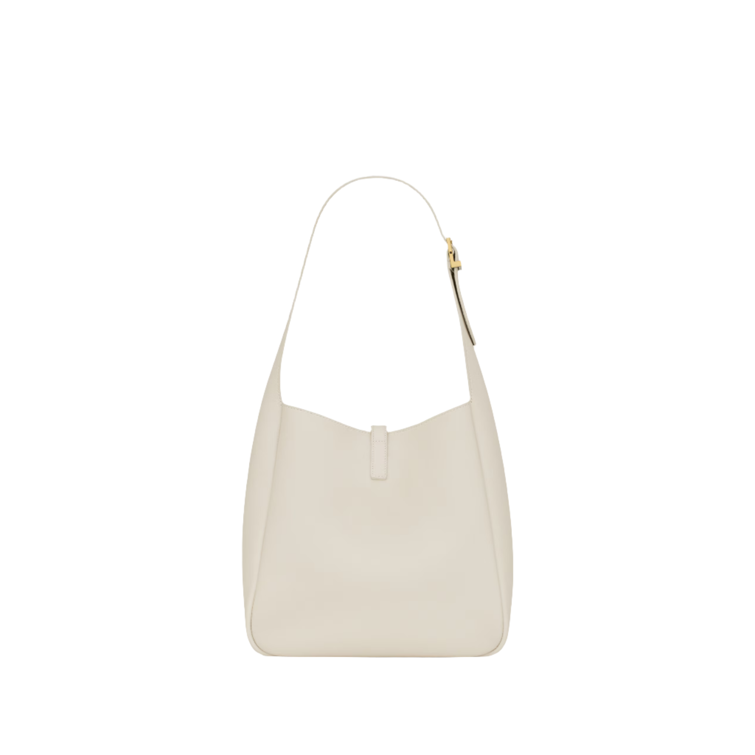 SAINT LAURENT YSL SUPPLE SMALL IN GRAINED LEATHER WHITE