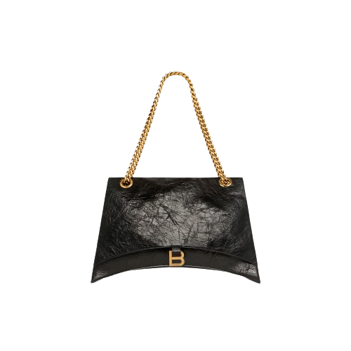 Crush Large Chain Bag in Black Balenciaga