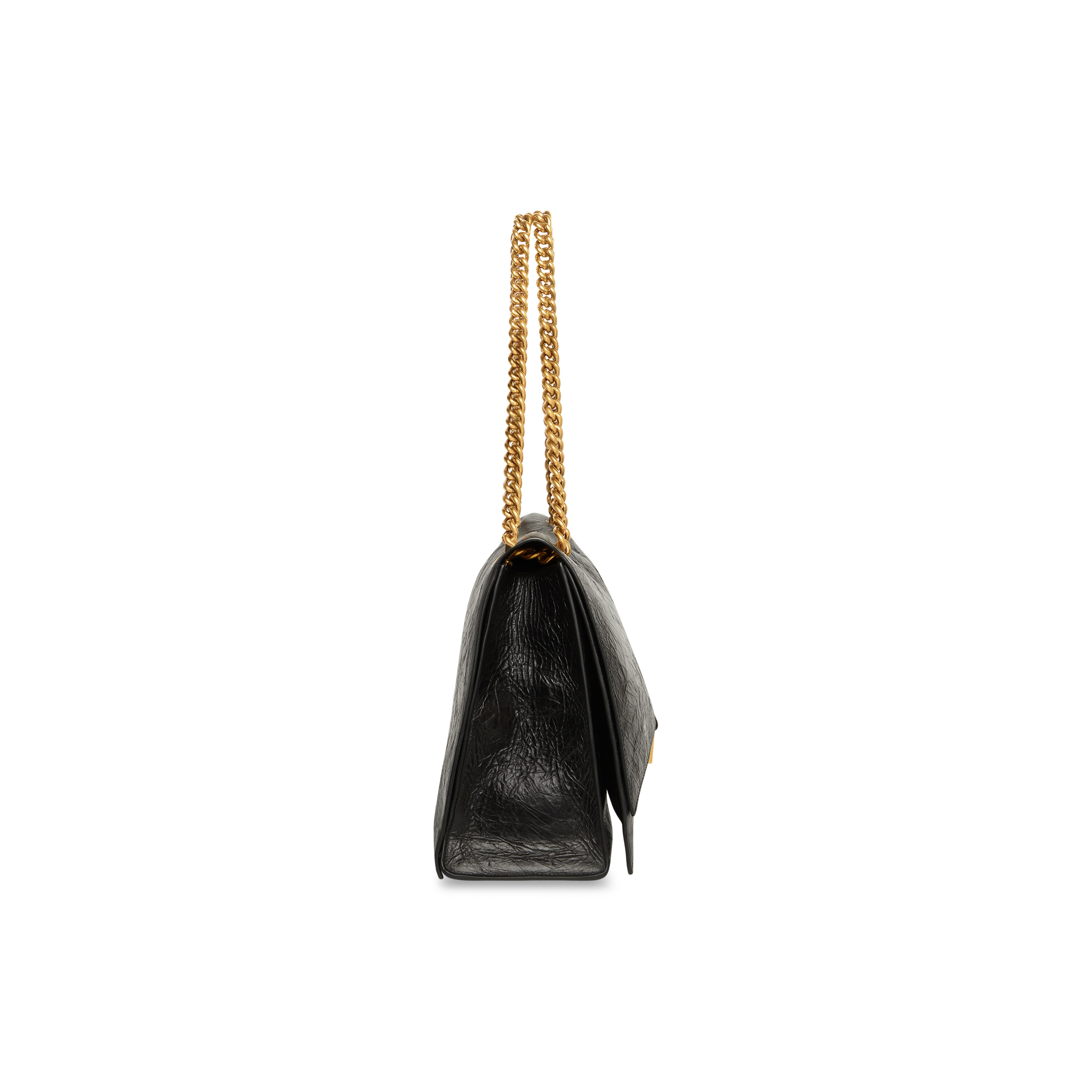 Crush Large Chain Bag in Black Balenciaga
