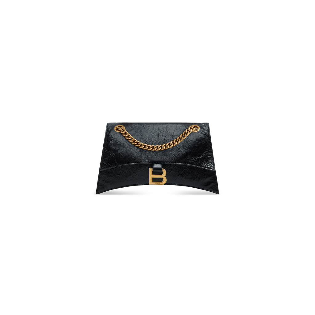 Crush Small Chain Bag in Black Balenciaga