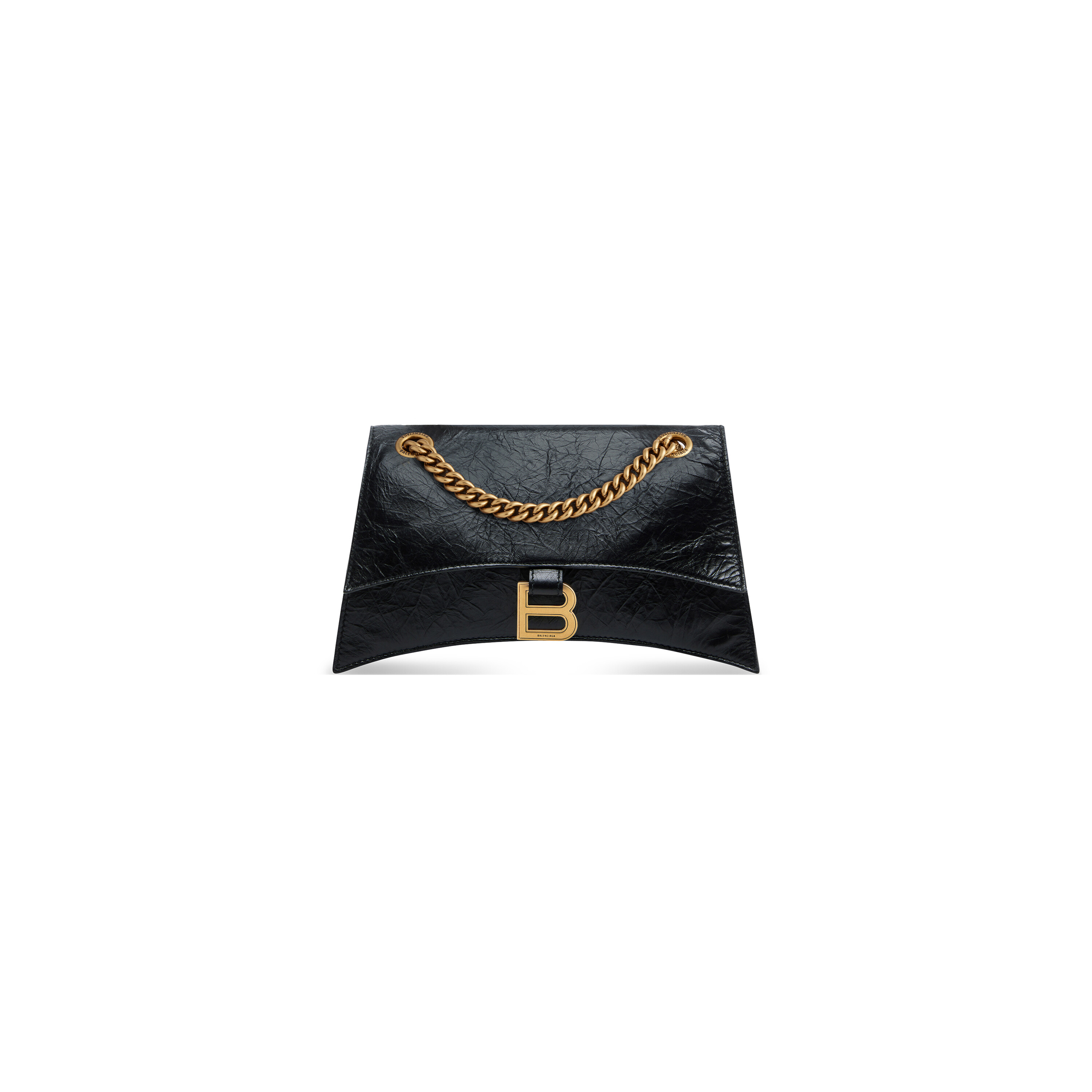 Crush Small Chain Bag in Black Balenciaga