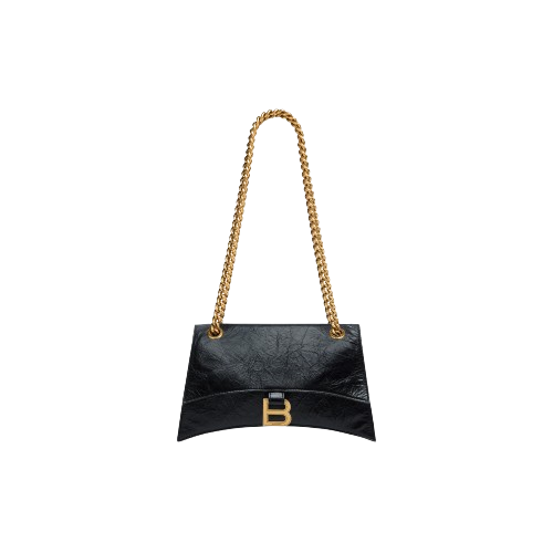 Crush Small Chain Bag in Black Balenciaga