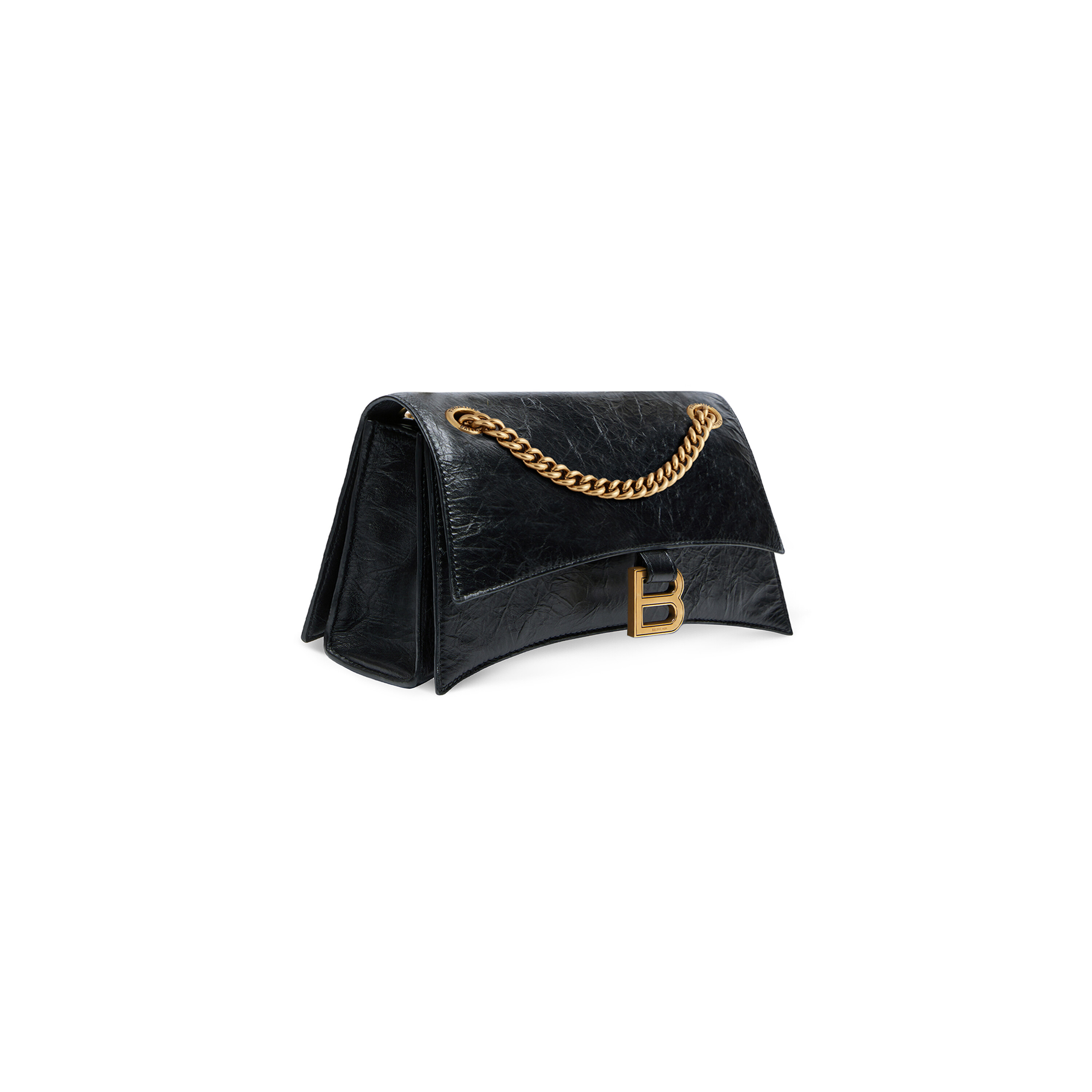 Crush Small Chain Bag in Black Balenciaga