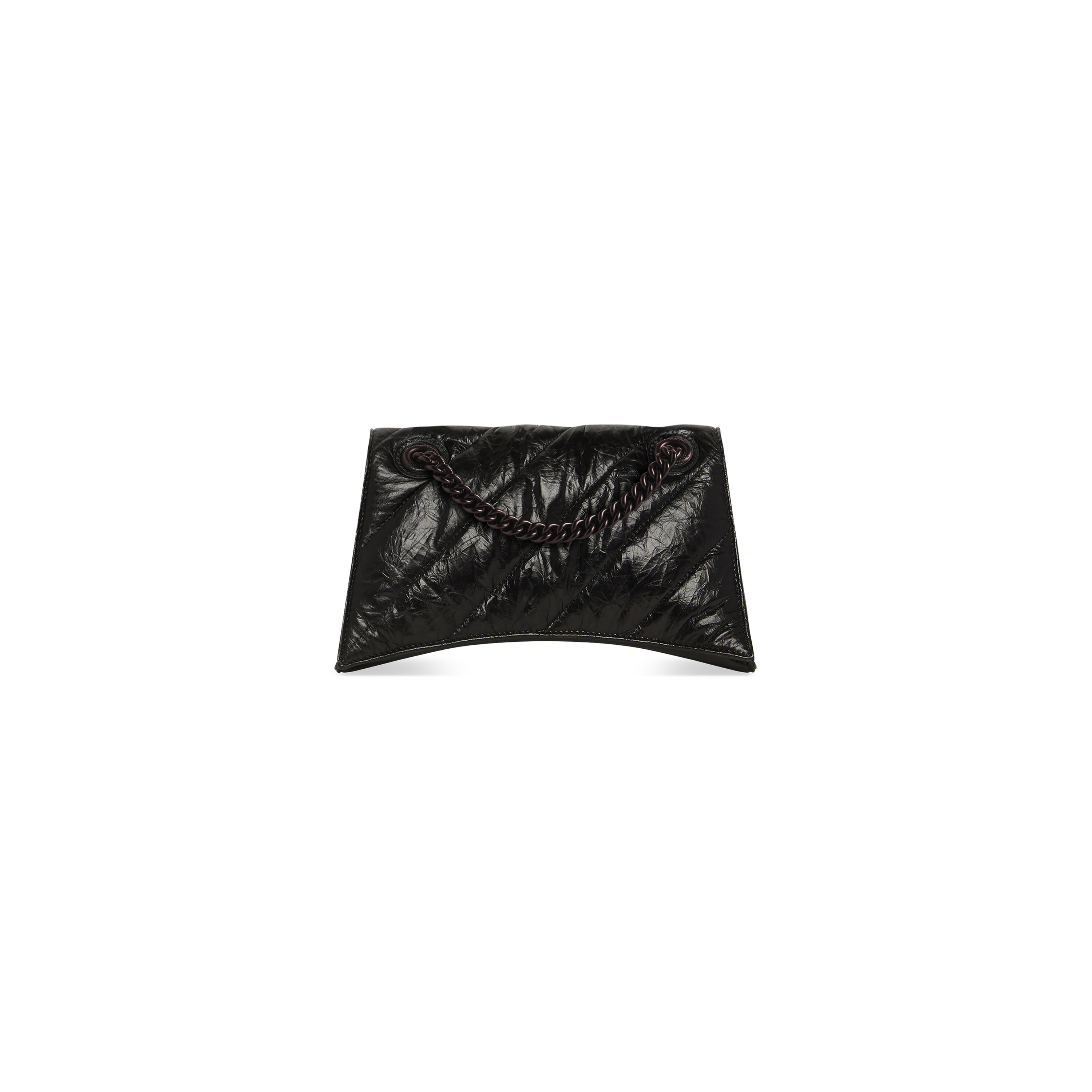 Crush Small Chain Bag Quilted in Black Balenciaga