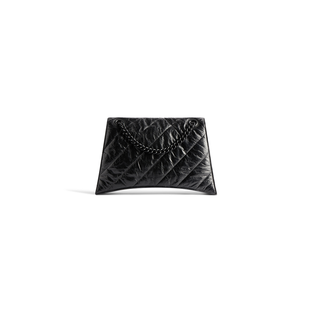 Crush Medium Chain Bag Quilted in Black Balenciaga