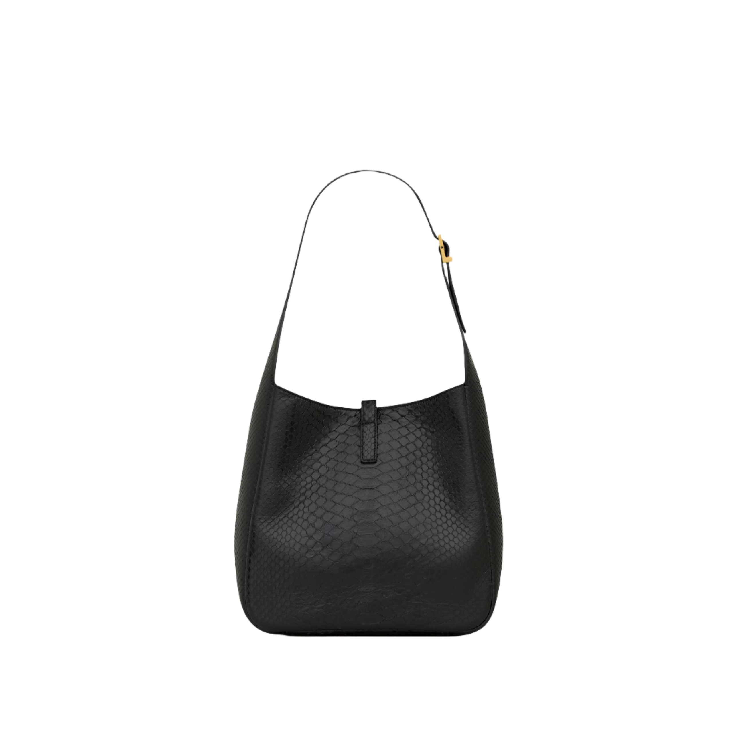 SAINT LAURENT YSL SUPPLE IN PYTHON BLACK