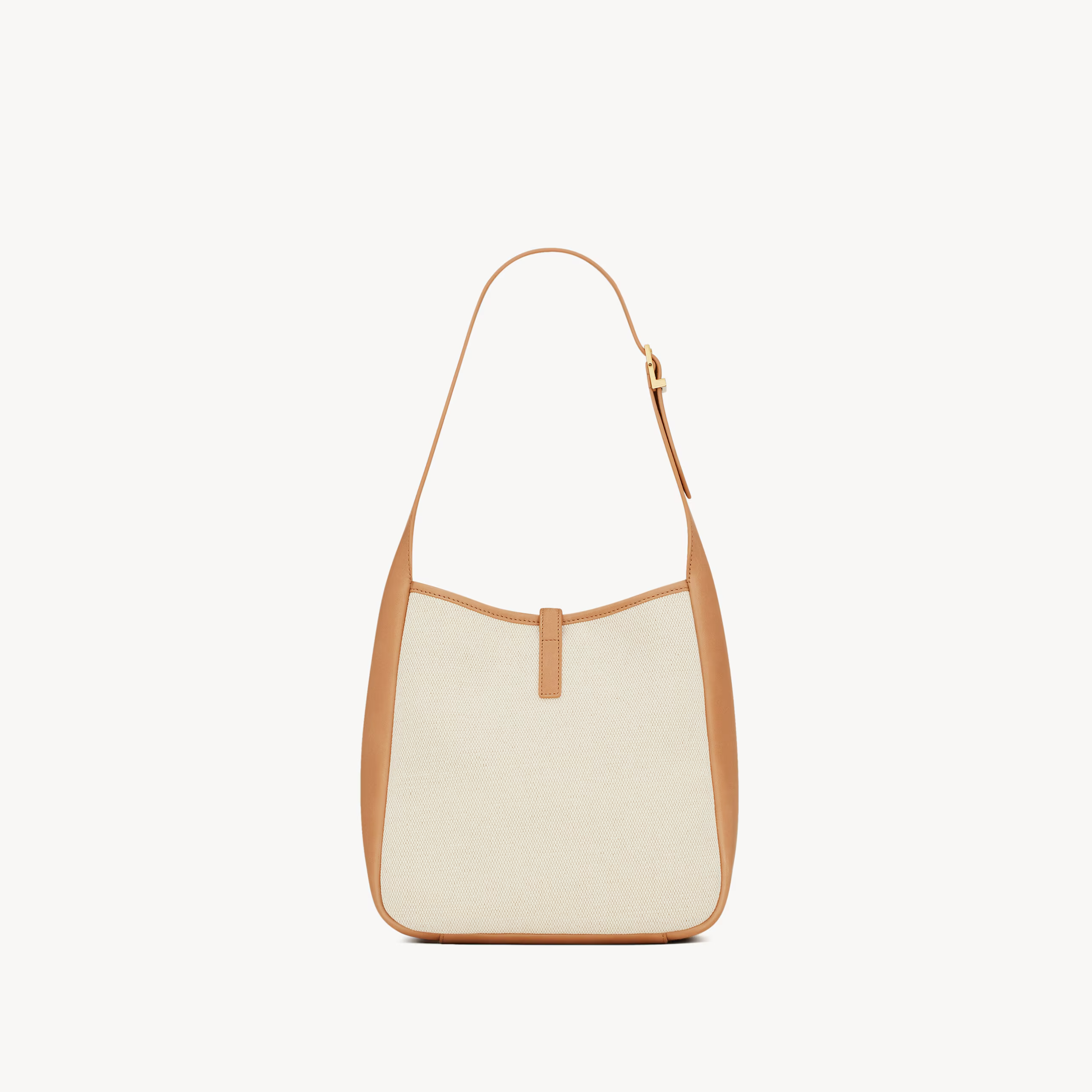 SAINT LAURENT YSL supple in canvas and smooth leather