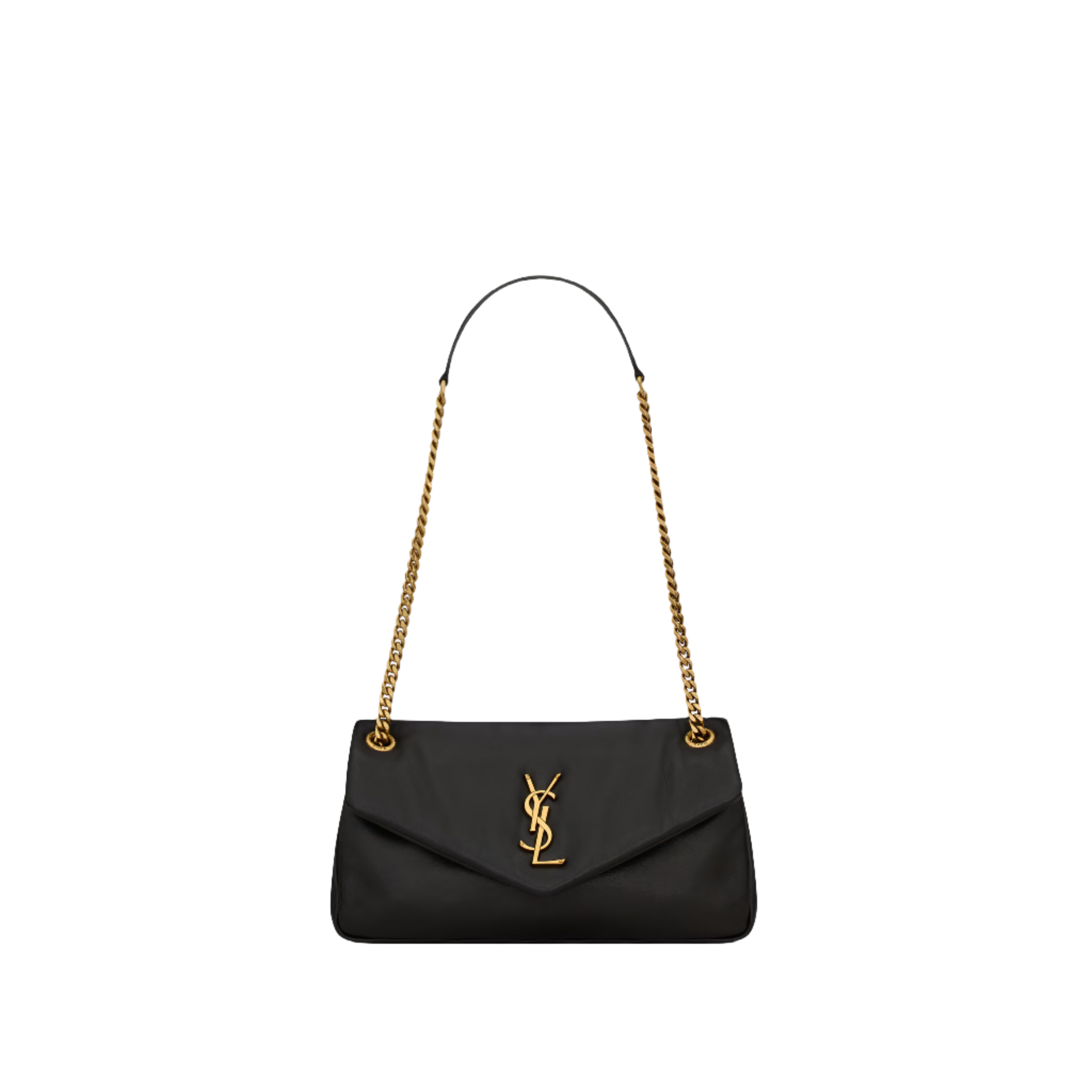 SAINT LAURENT YSL CALYPSO IN PLUNGED LAMBSKIN