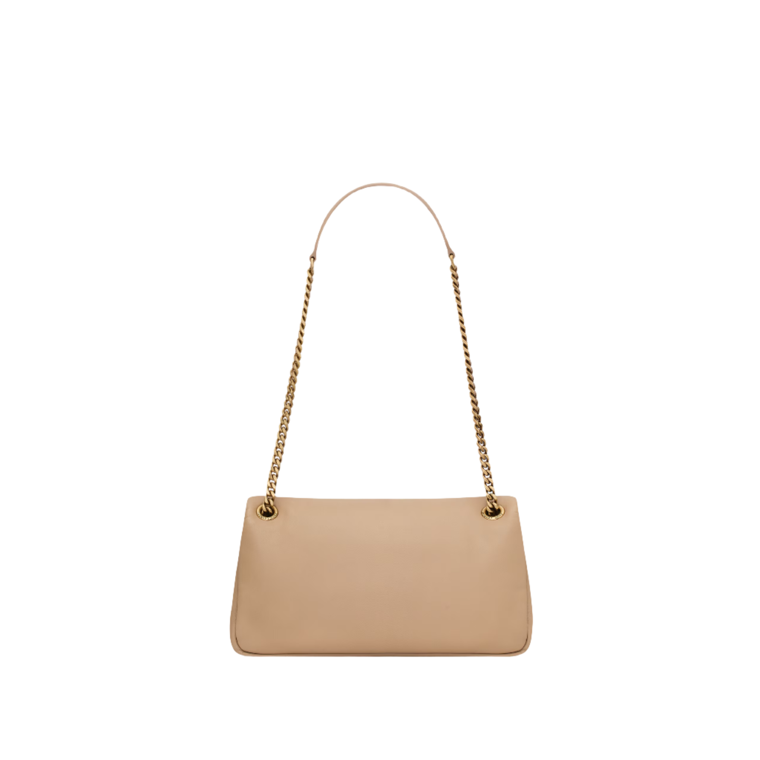 SAINT LAURENT YSL CALYPSO SMALL IN PLUNGED LAMBSKIN BEIGE