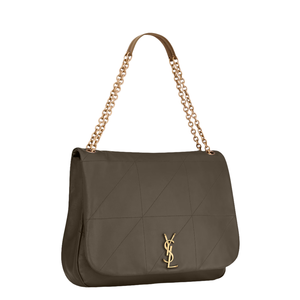 SAINT LAURENT YSL JAMIE  IN LAMBSKIN ARMY GREEN