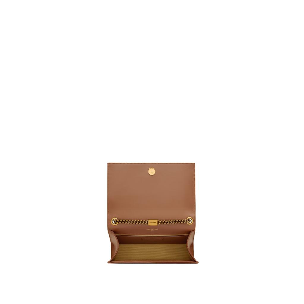 SAINT LAURENT YSL KATE SMALL IN CANVAS AND LEATHER SAINT LAURENT