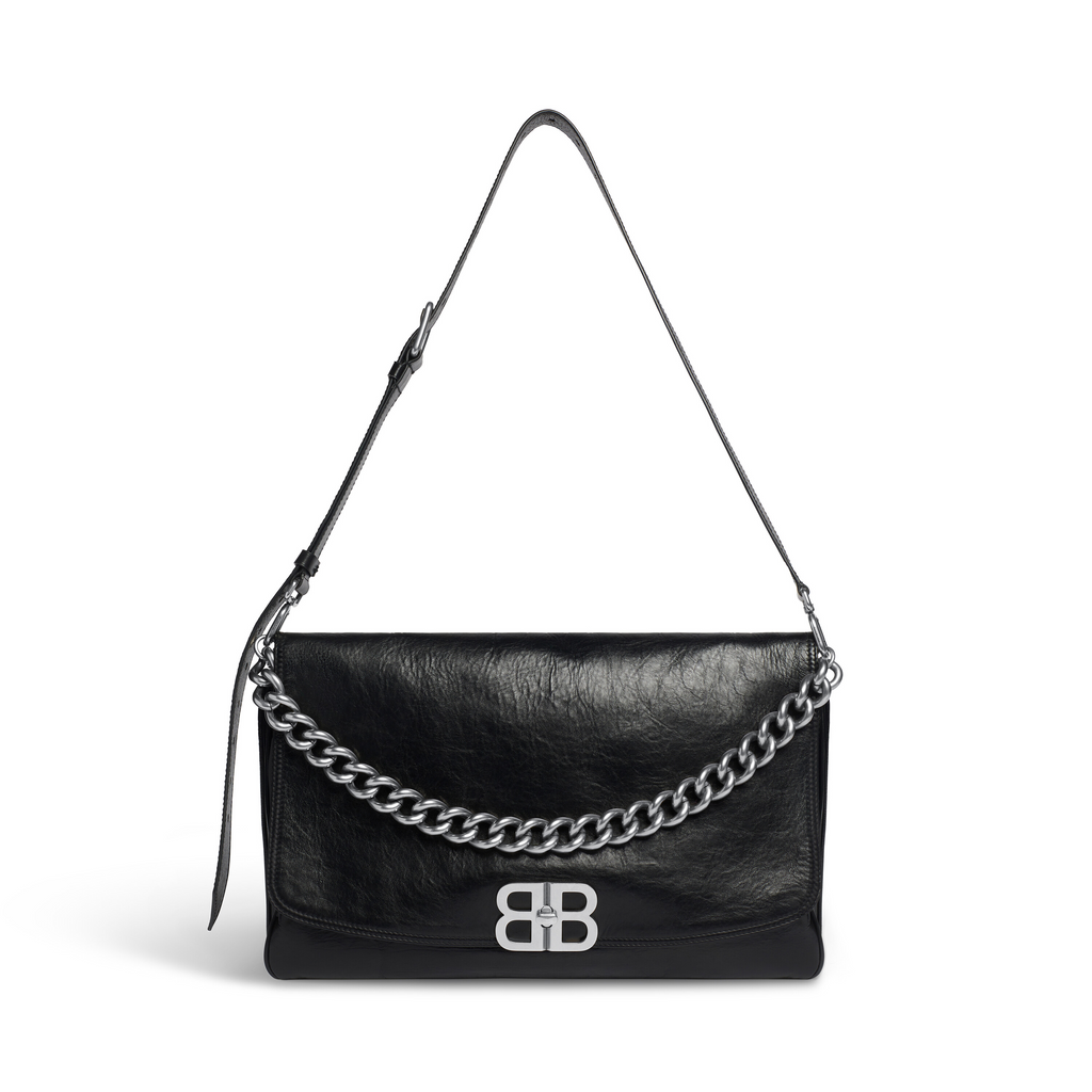 Hourglass Xs Handbag Box in Black Balenciaga