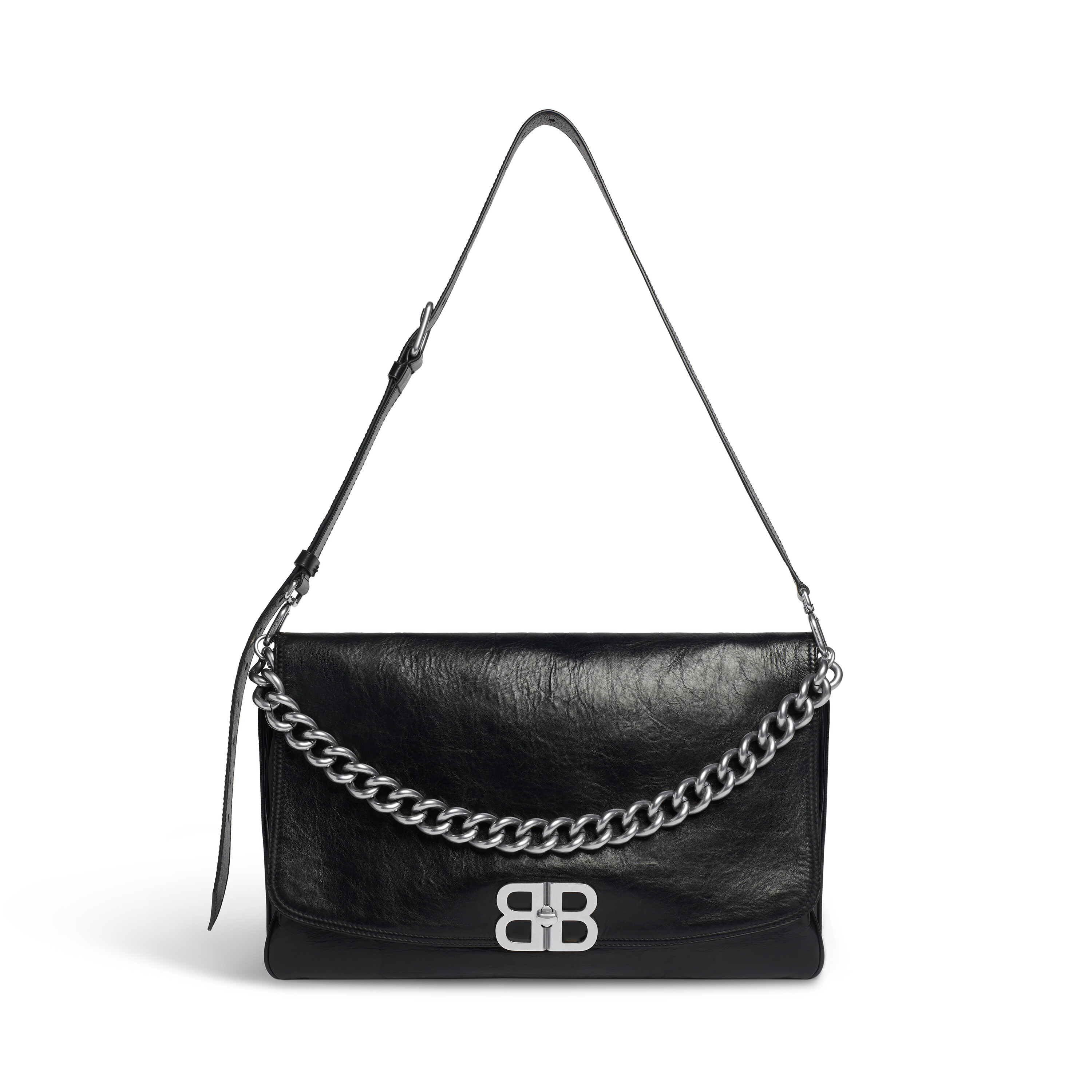 Hourglass Xs Handbag Box in Black Balenciaga