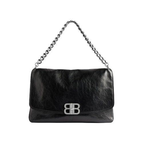 Hourglass Xs Handbag Box in Black Balenciaga