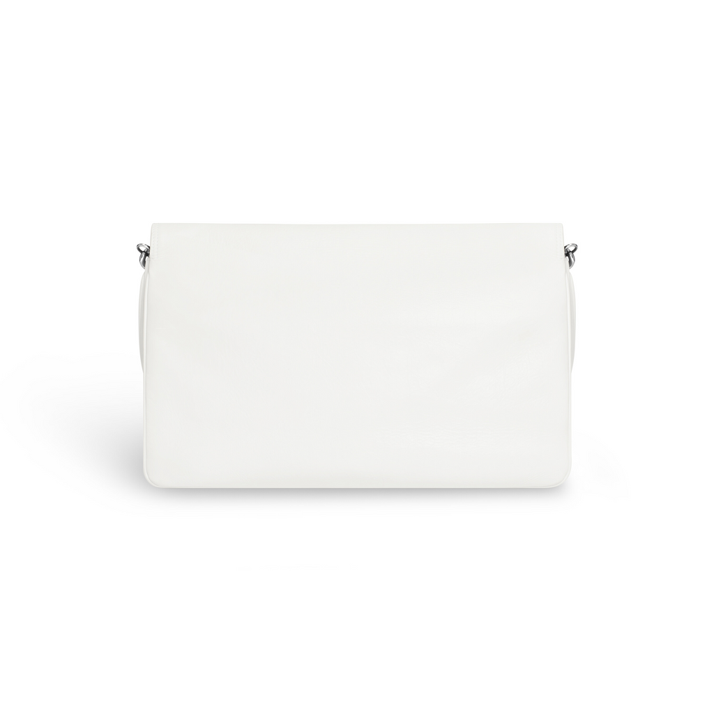 Bb Soft Large Flap Bag in Optic White Balenciaga