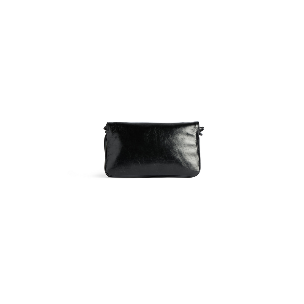 Bb Soft Small Flap Bag in Black Balenciaga