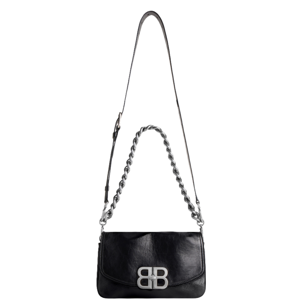 Bb Soft Small Flap Bag in Optic White  Balenciaga