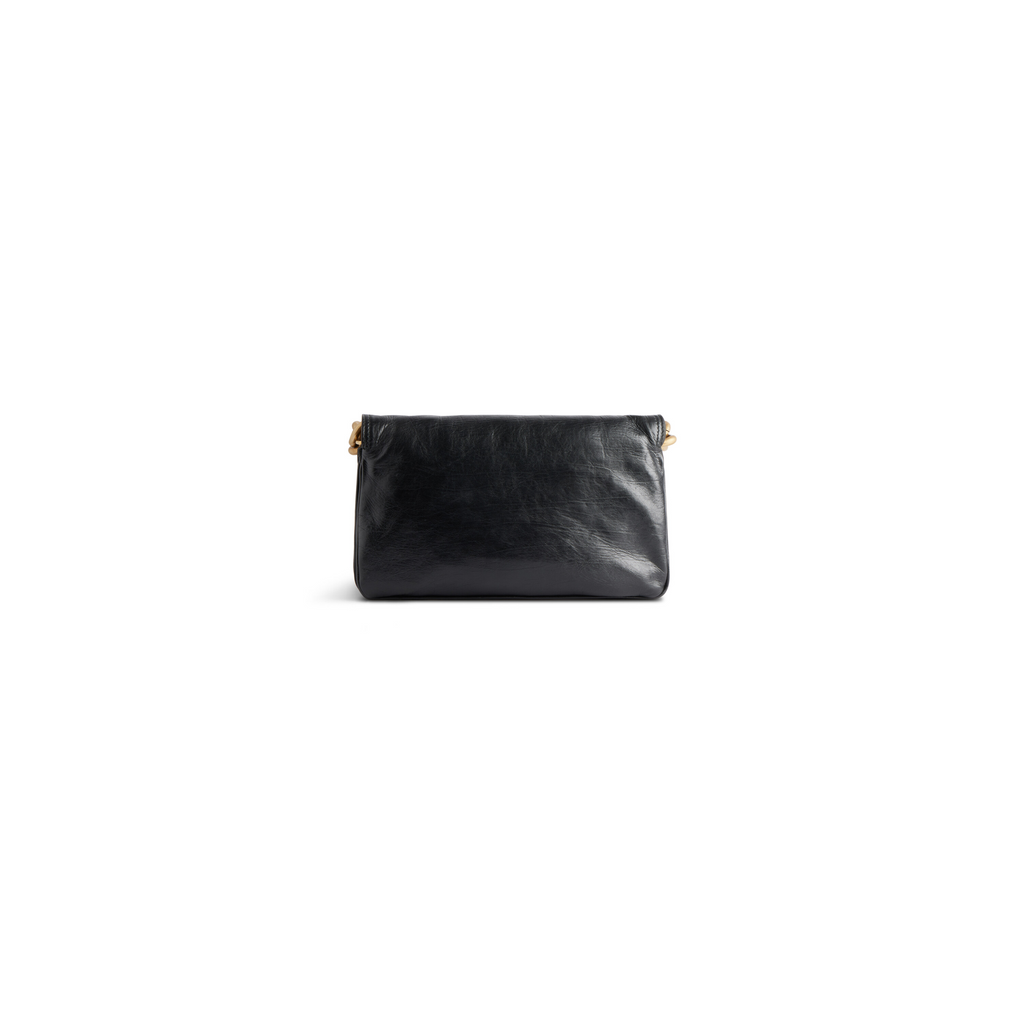 Bb Soft Small Flap Bag in Black Balenciaga