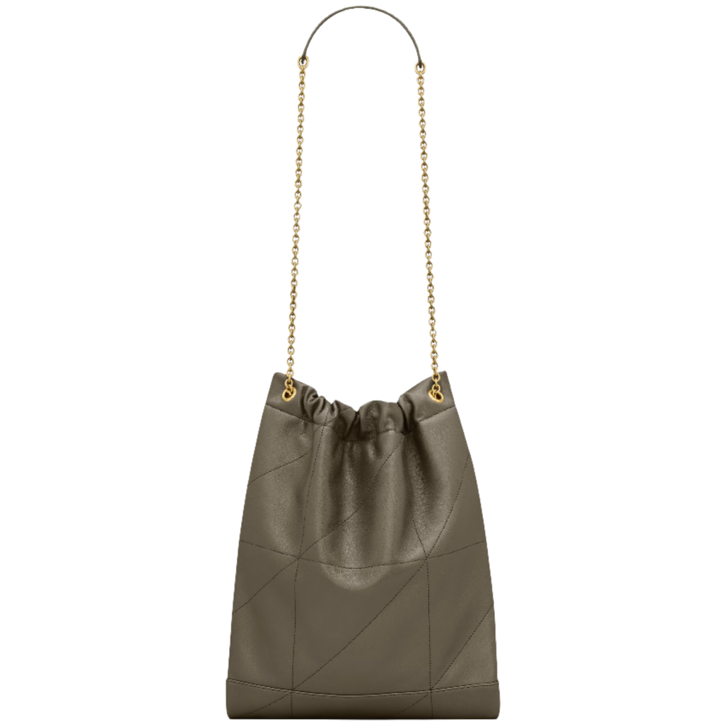 SAINT LAURENT YSL JAMIE 4 3 POCHON IN LAMBSKIN ARMY GREEN