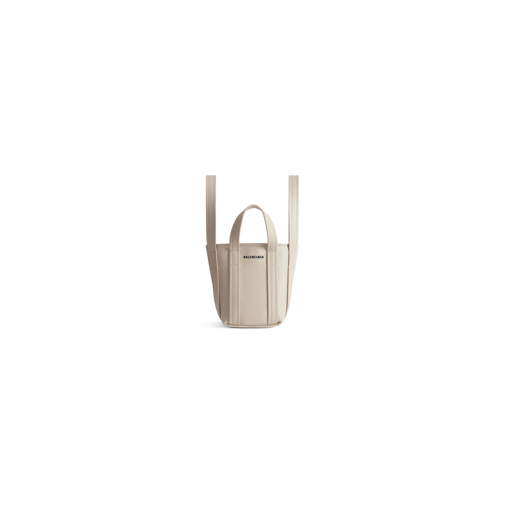 Everyday Mini Shoulder Tote Bag in Greige Balenciaga