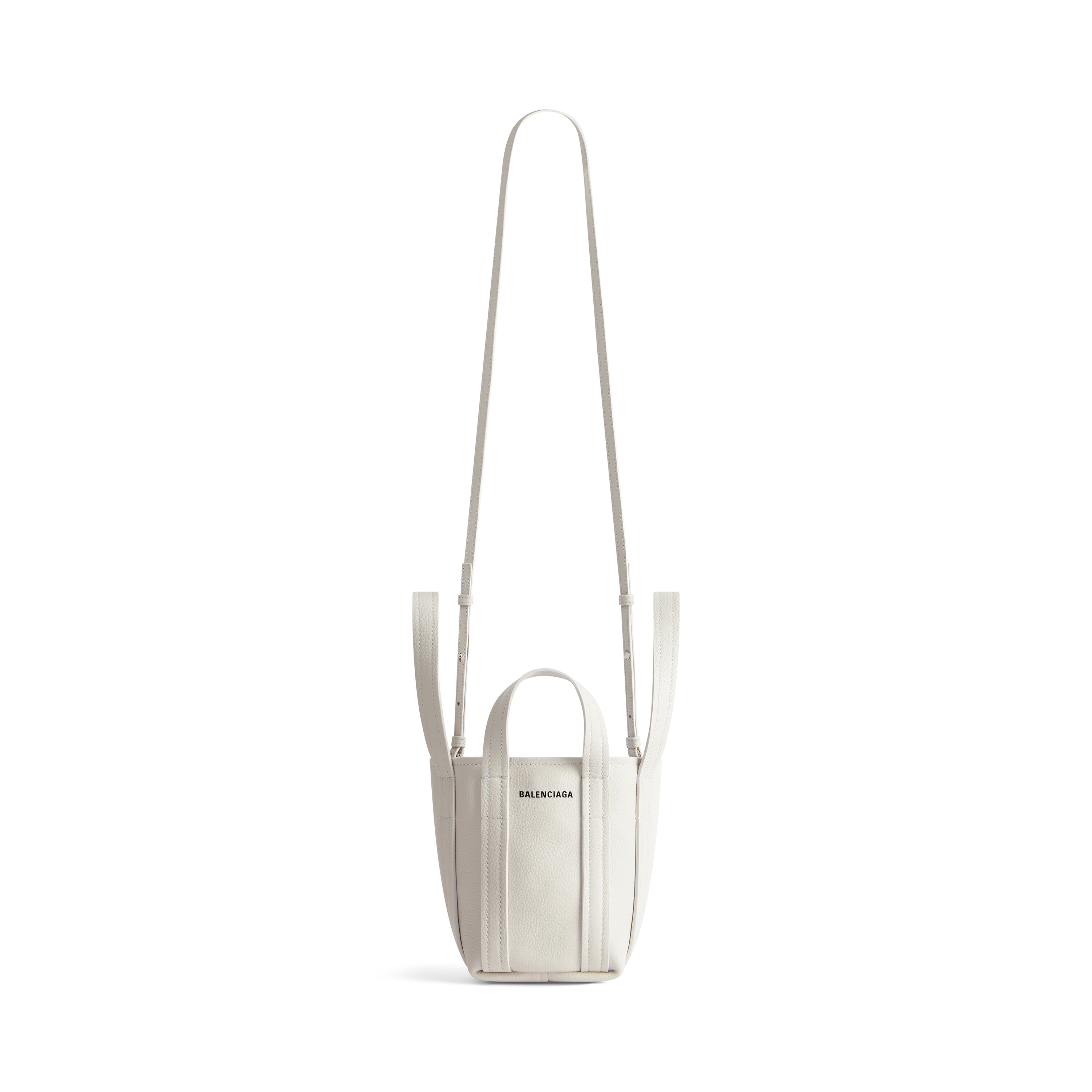 Everyday Mini Shoulder Tote Bag in Greige Balenciaga