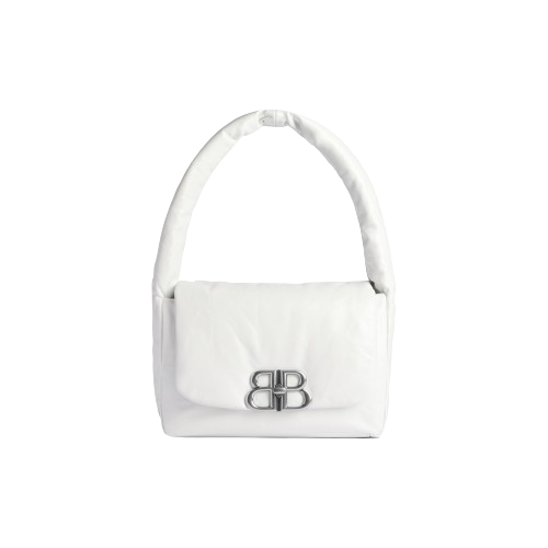 Monaco Small Sling Bag in White Balenciaga