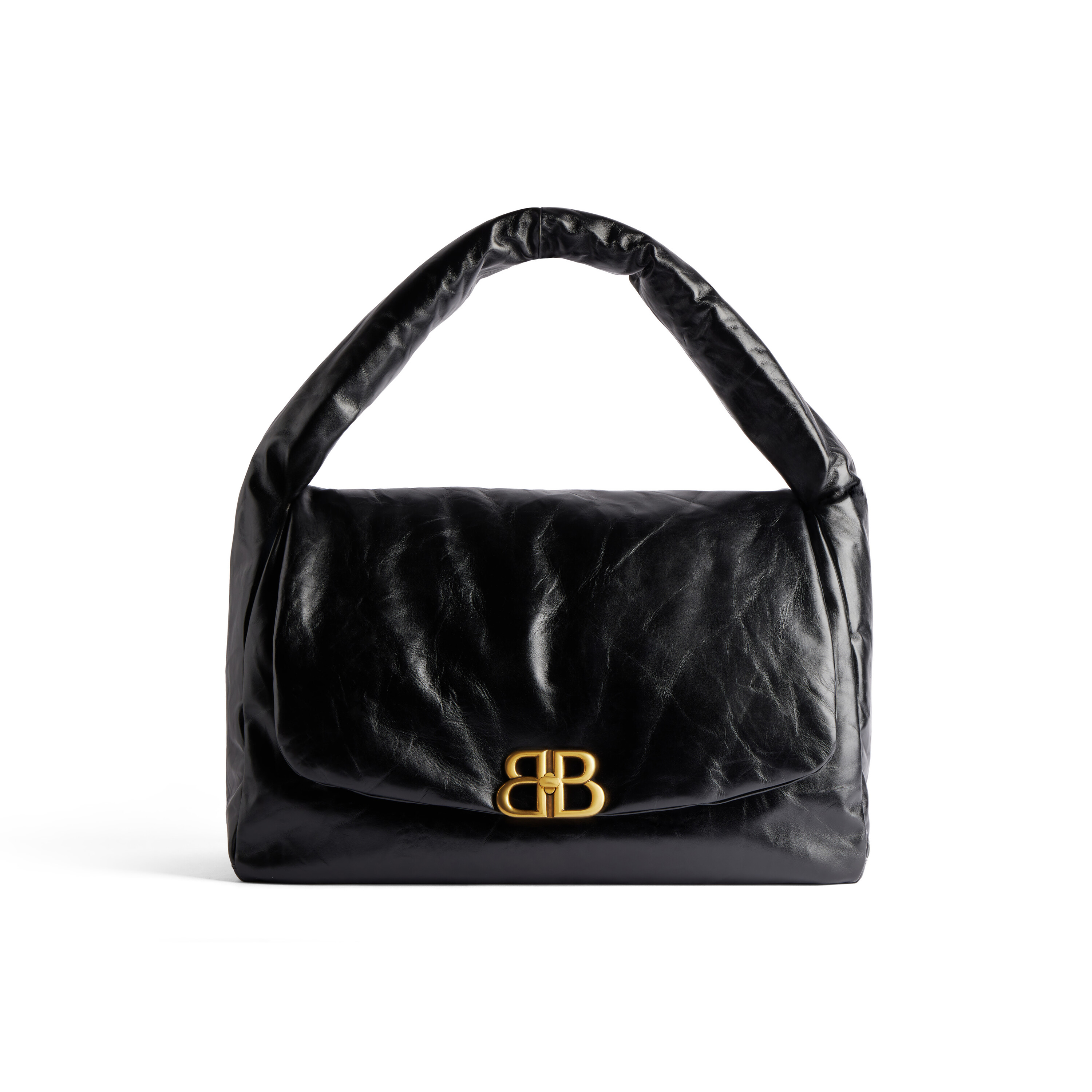 Womens Monaco Large Sling Bag in Black Balenciaga