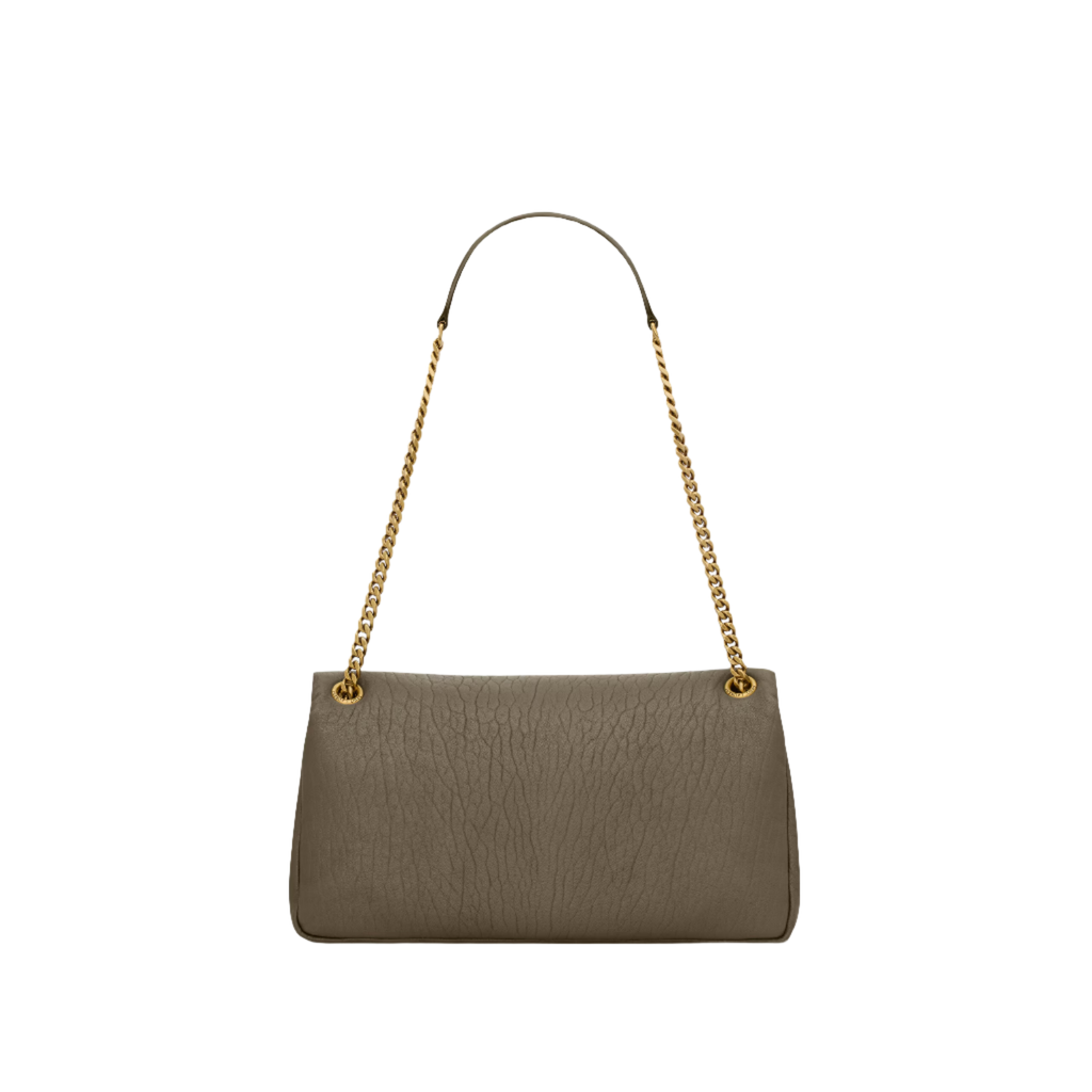 SAINT LAURENT YSL CALYPSO MEDIUM IN GRAINED LAMBSKIN ARMY GREEN