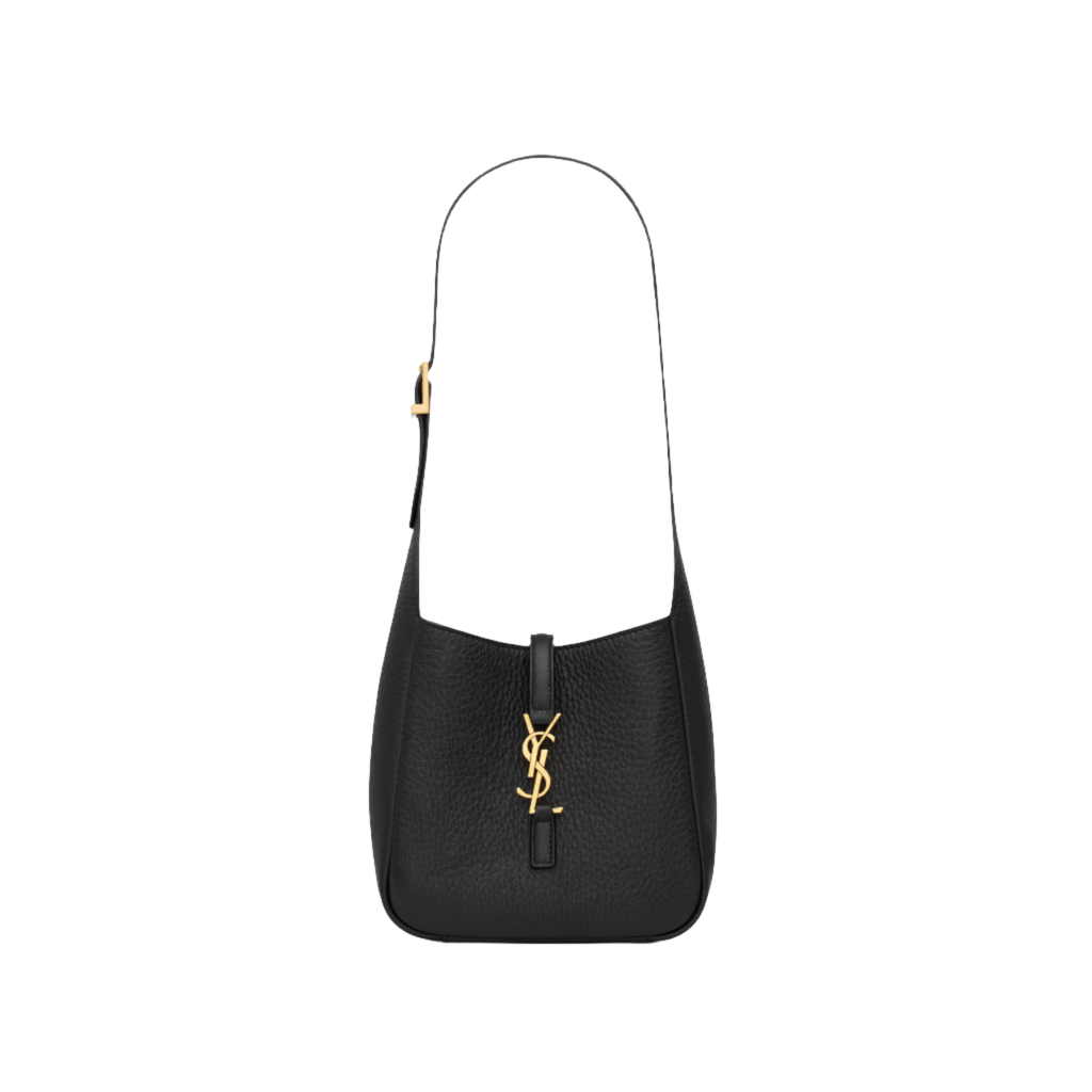 SAINT LAURENT YSL SUPPLE BABY IN GRAINED LEATHER BLACK