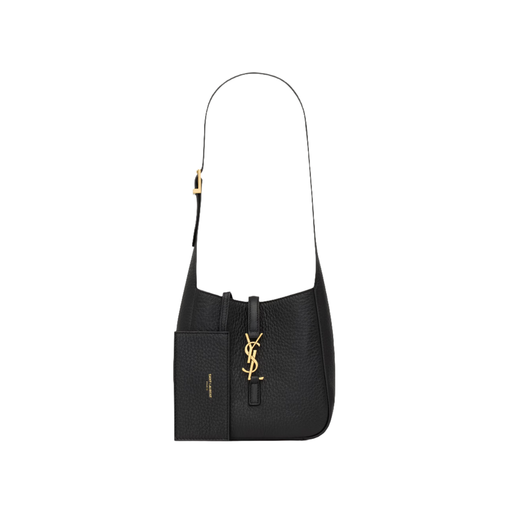 SAINT LAURENT YSL SUPPLE BABY IN GRAINED LEATHER BLACK