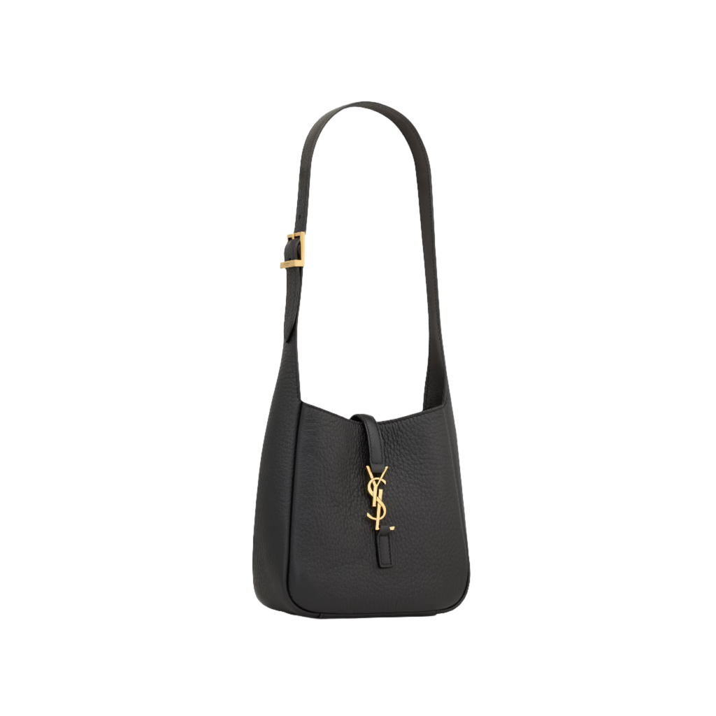 SAINT LAURENT YSL SUPPLE BABY IN GRAINED LEATHER BLACK